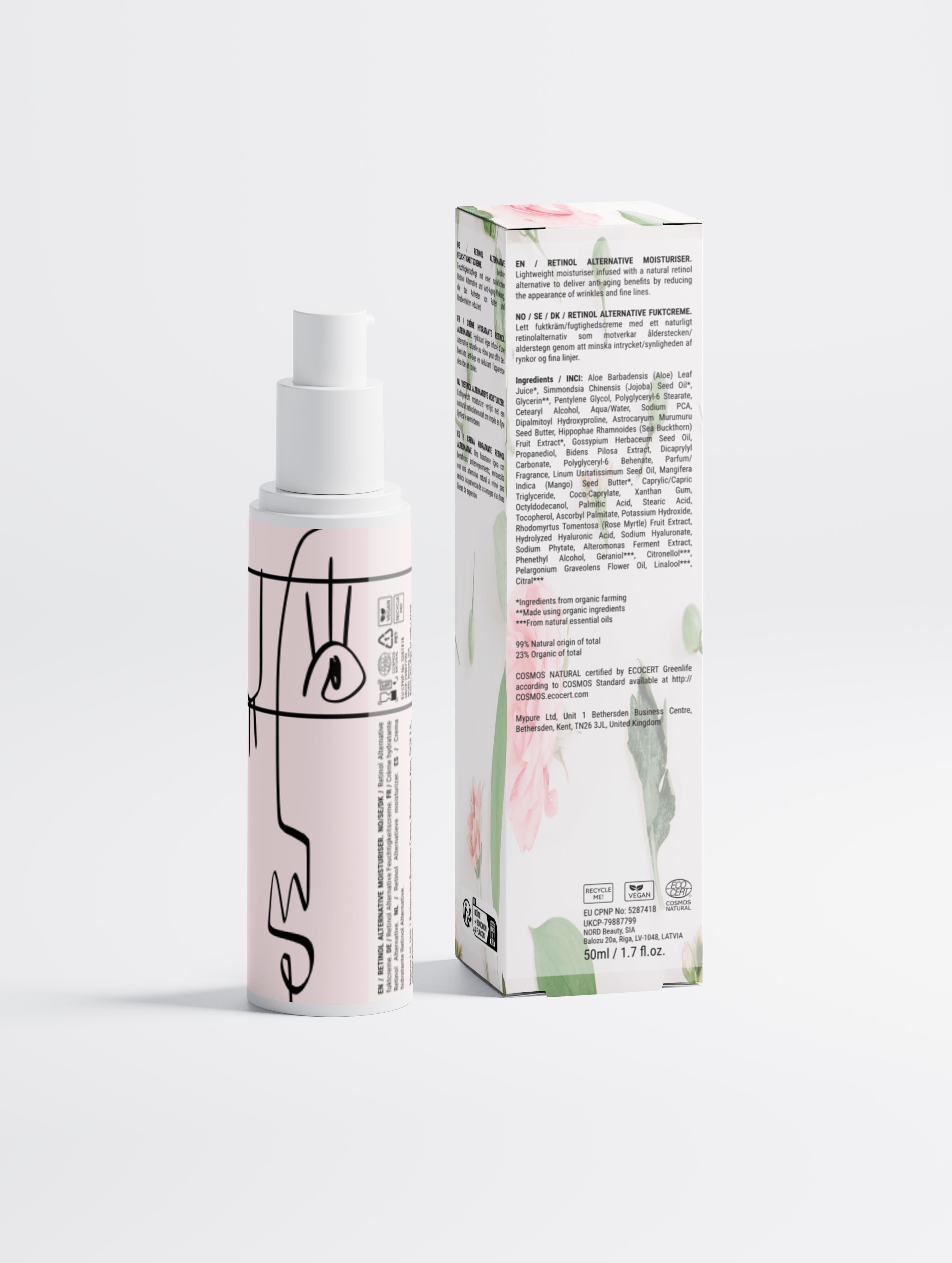 Feuchtigkeitscreme mit Retinol-Alternative