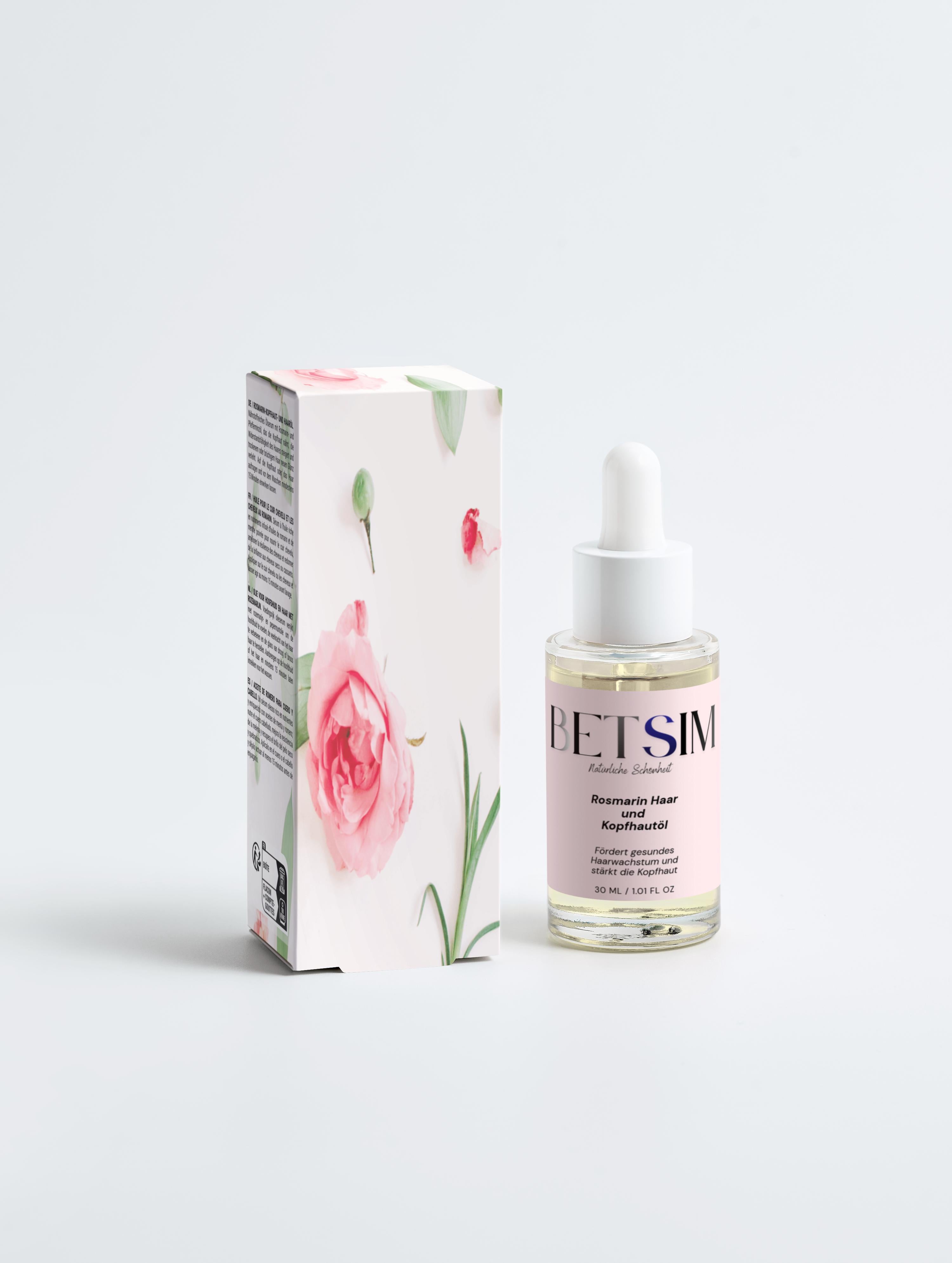 Haar-Pflege Set | Premium Bürste + Rosmarin-Öl