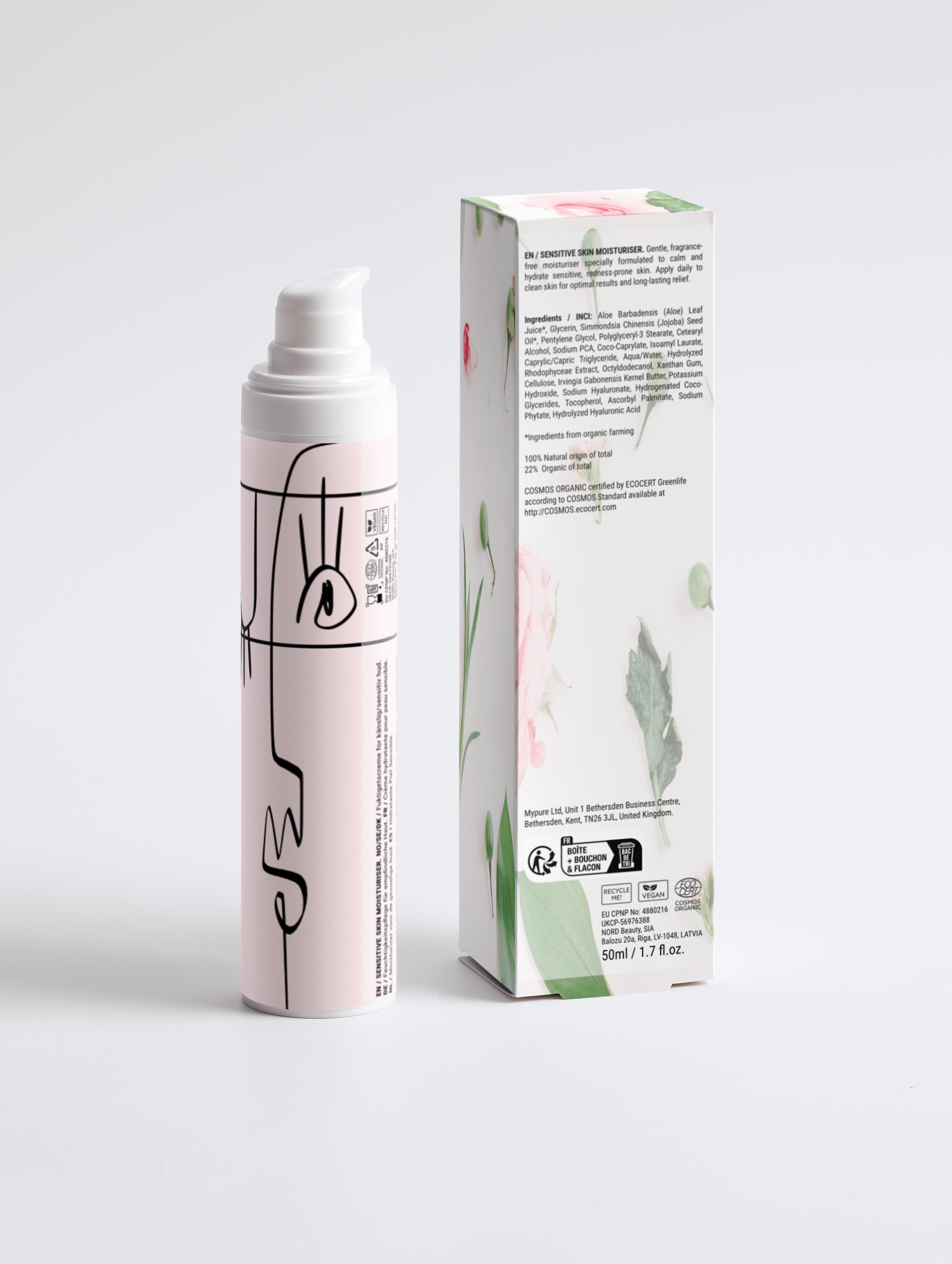 Feuchtigkeitscreme für empfindliche Haut, parfümfrei